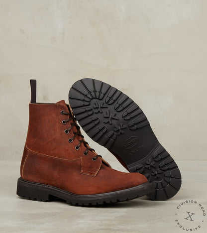 Burford Boot - 4497 - Vibram Vi-Lite - Horween Dark Rust Chamois Roughout