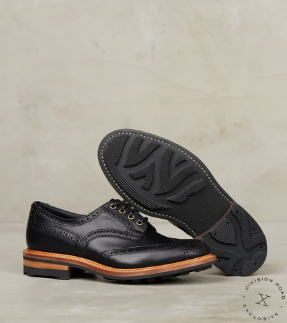 Bourton Brogue Derby - 4444 - Ridgeway - Horween Black CXL