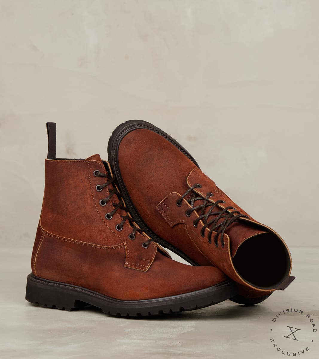Burford Boot - 4497 - Vibram Vi-Lite - Horween Dark Rust Chamois Roughout