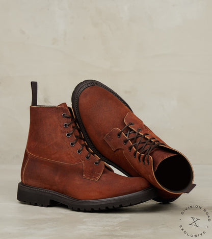 Burford Boot - 4497 - Vibram Vi-Lite - Horween Dark Rust Chamois Roughout