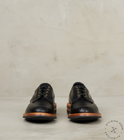 Bourton Brogue Derby - 4444 - Ridgeway - Horween Black CXL