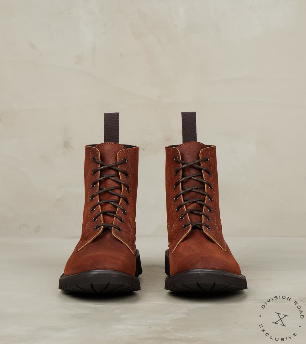 Burford Boot - 4497 - Vibram Vi-Lite - Horween Dark Rust Chamois Roughout