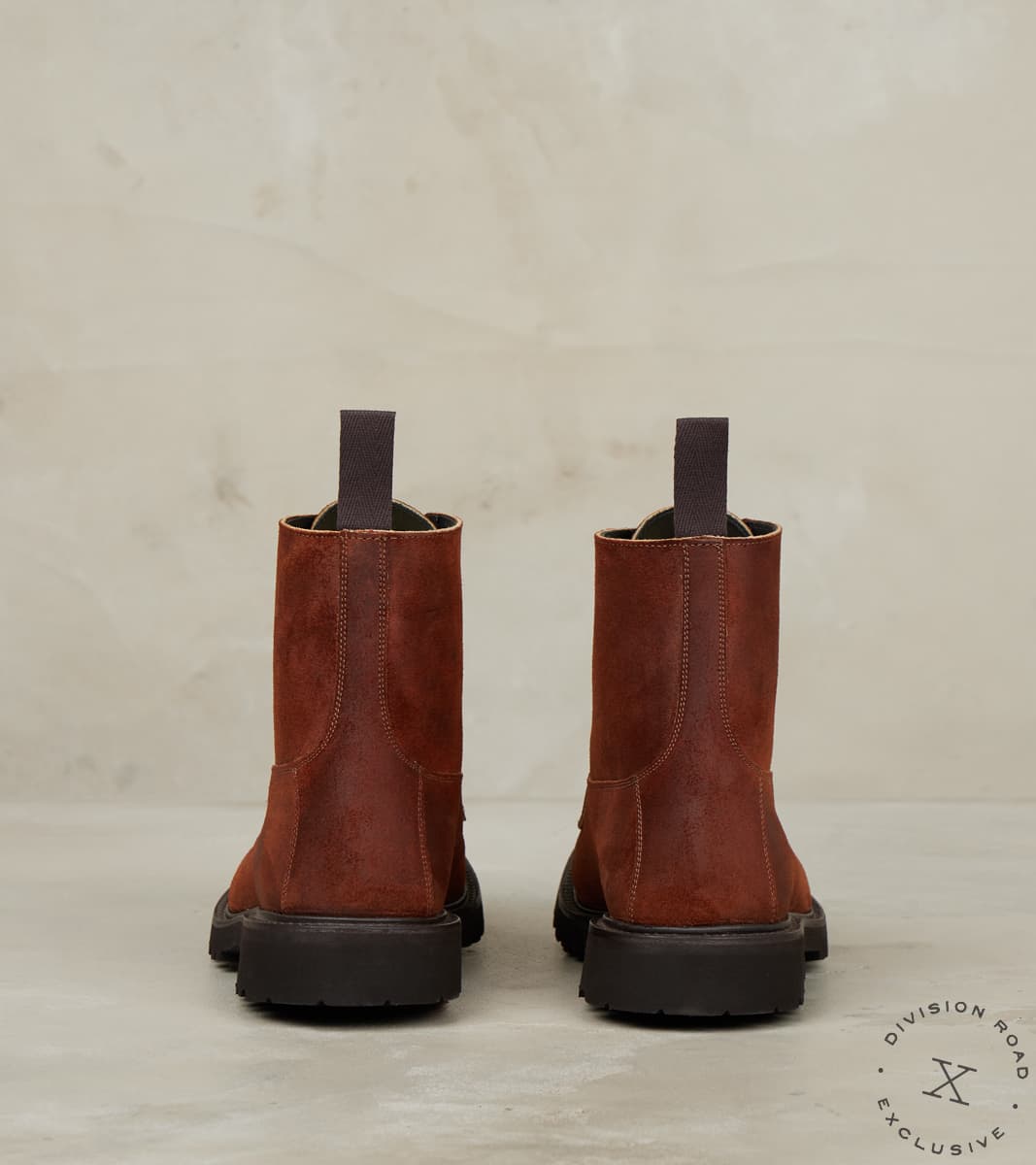 Burford Boot - 4497 - Vibram Vi-Lite - Horween Dark Rust Chamois Roughout