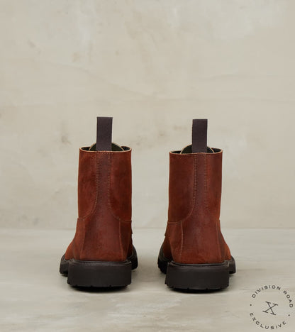 Burford Boot - 4497 - Vibram Vi-Lite - Horween Dark Rust Chamois Roughout