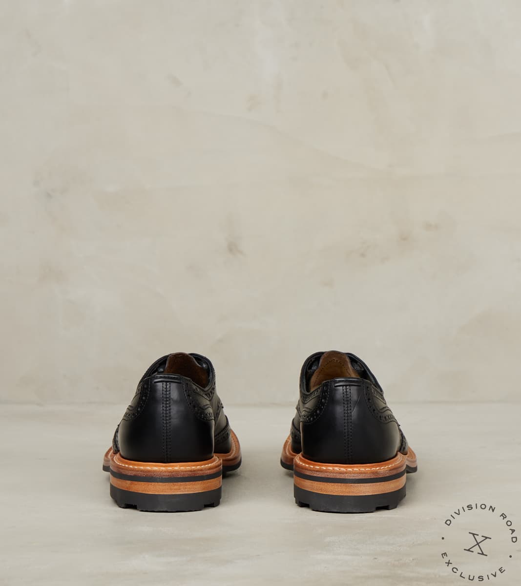 Bourton Brogue Derby - 4444 - Ridgeway - Horween Black CXL