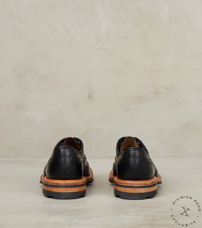 Bourton Brogue Derby - 4444 - Ridgeway - Horween Black CXL