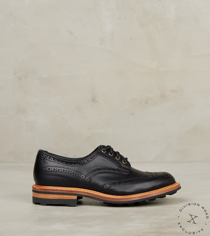 Tricker's x Division Road Bourton Brogue Derby - 4444 - Ridgeway - Horween Black …
