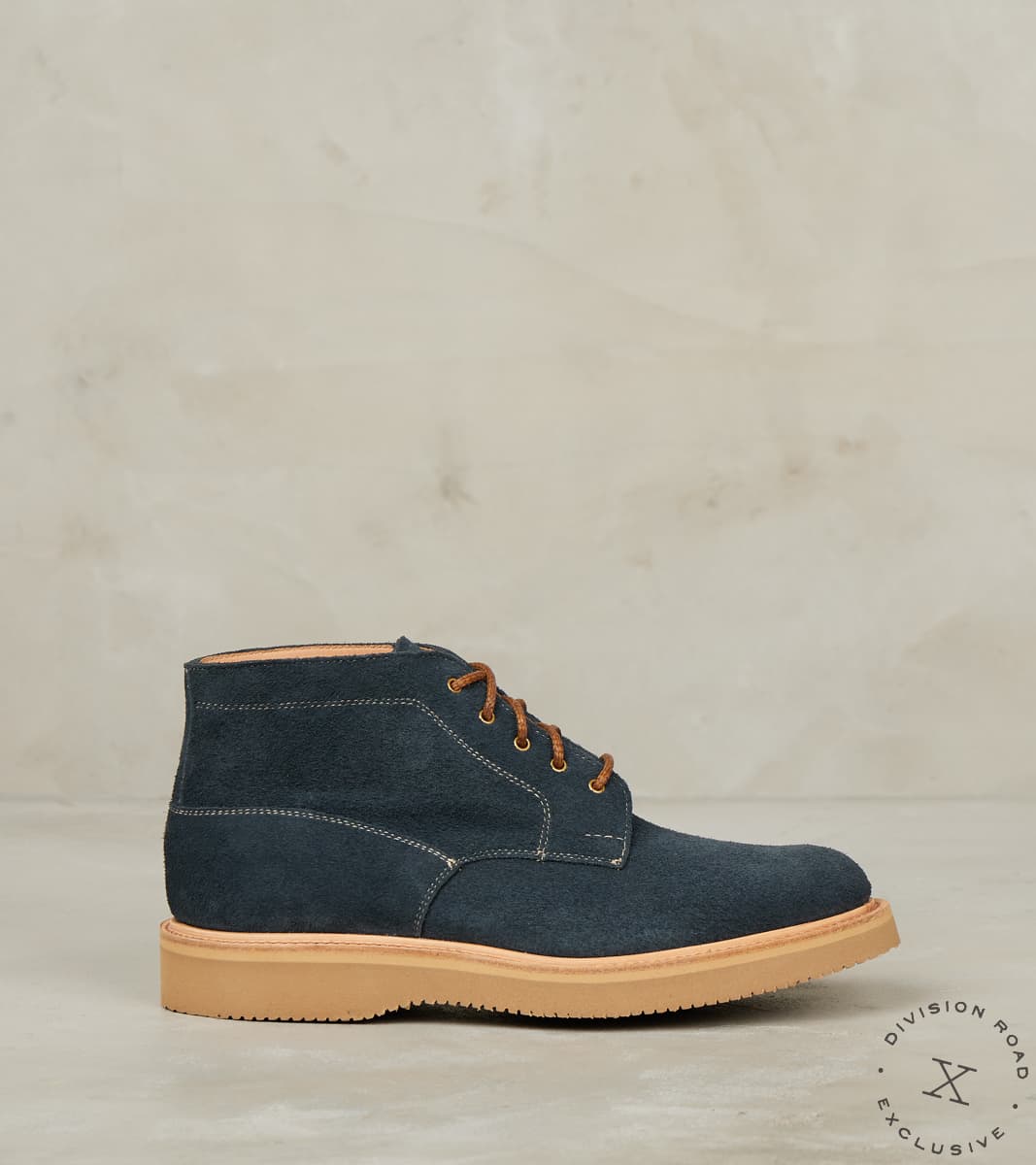 Tricker's x Division Road Monty Chukka - 4497 - Vibram 2060 - CF Stead Indigo Des…