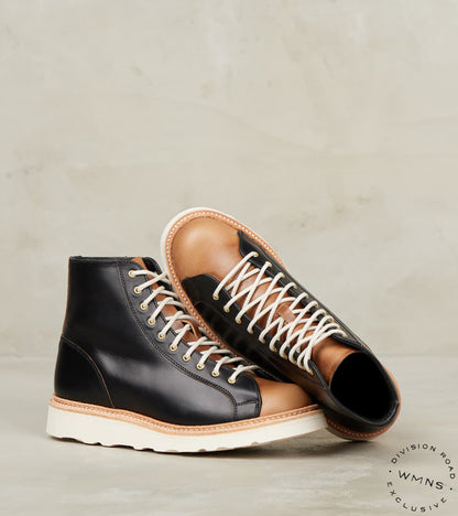 WMNs Super Monkey Boot - Horween Black & Natural CXL