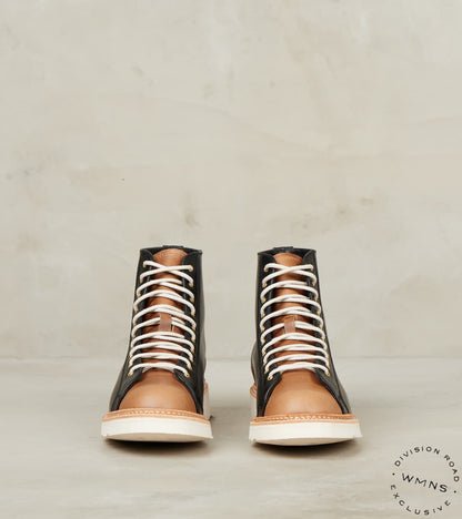 WMNs Super Monkey Boot - Horween Black & Natural CXL