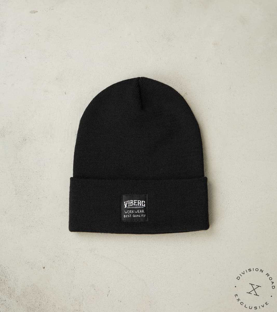 Viberg Boot x Division Road VB Workwear Beanie - Merino Knit - Black