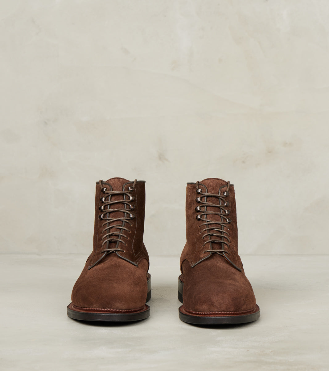 Navvy Boot - 1940 - Leather - CF Stead Sepia Janus Calf Suede