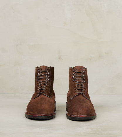 Navvy Boot - 1940 - Leather - CF Stead Sepia Janus Calf Suede