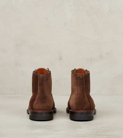 Navvy Boot - 1940 - Leather - CF Stead Sepia Janus Calf Suede