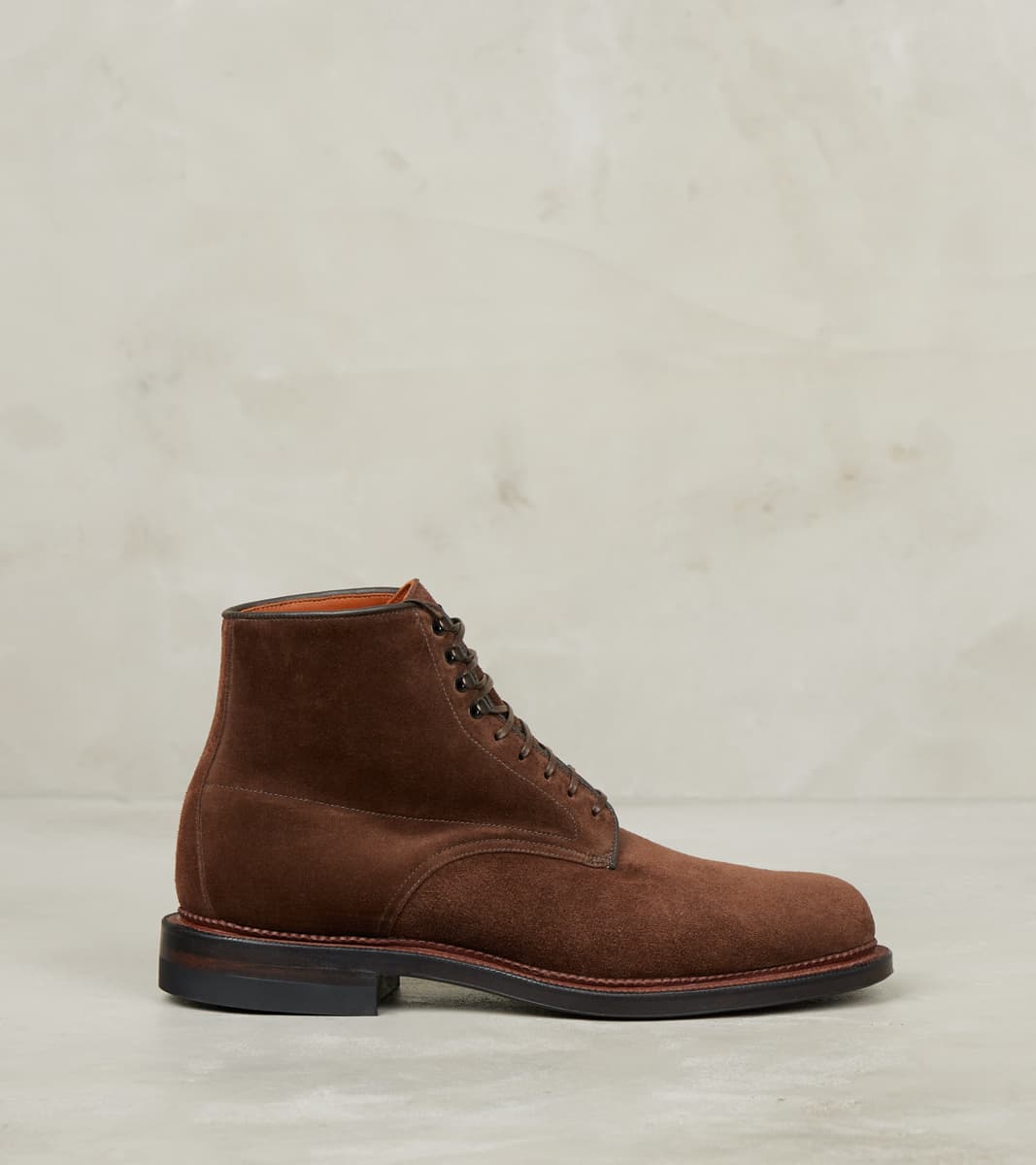 Viberg Navvy Boot - 1940 - Leather - CF Stead Sepia Janus Calf Suede