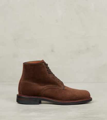 Viberg Navvy Boot - 1940 - Leather - CF Stead Sepia Janus Calf Suede