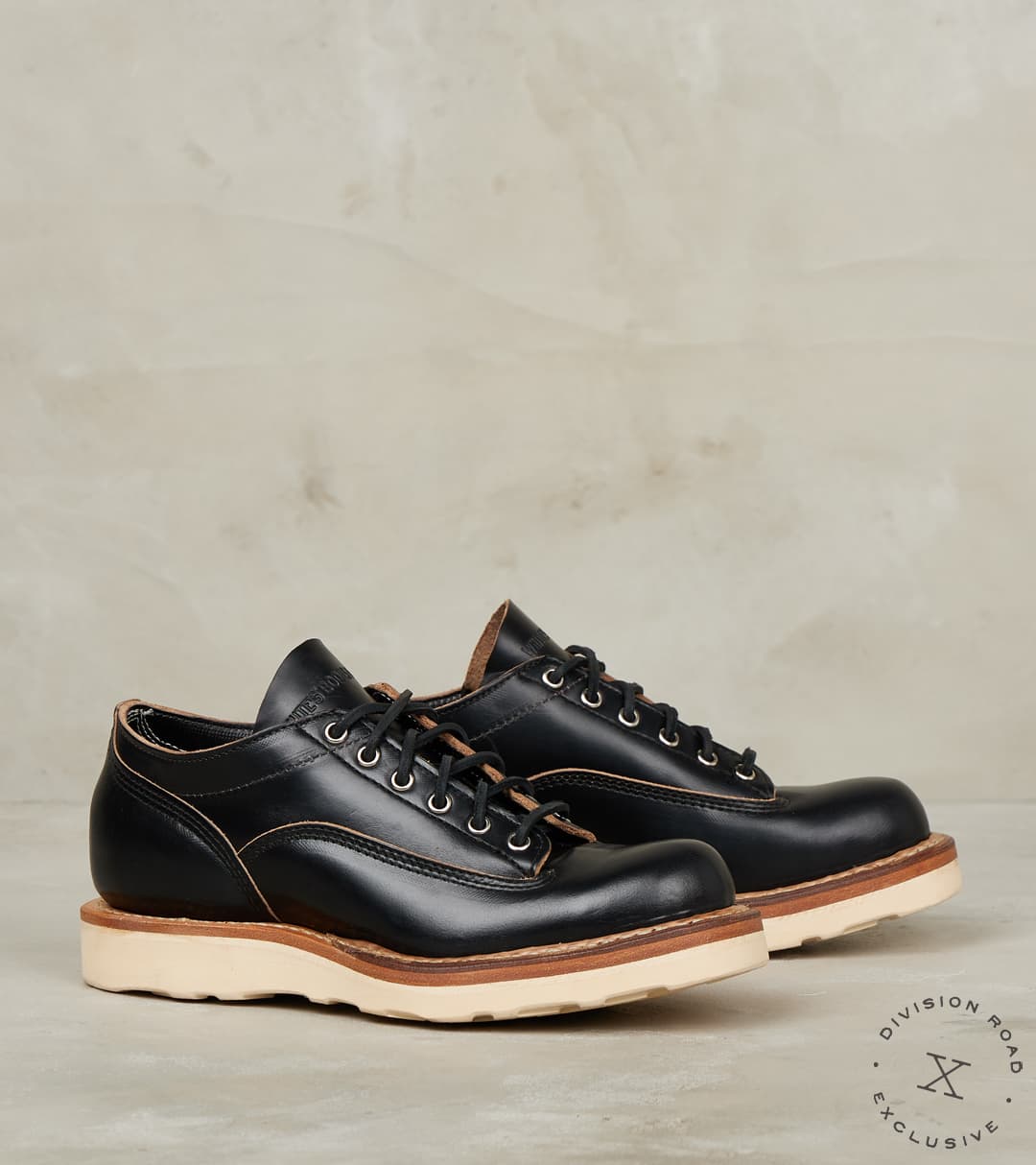 White's x Division Road LTT Oxford 300 - C461 - Vibram 4014 - Horween Black CXL