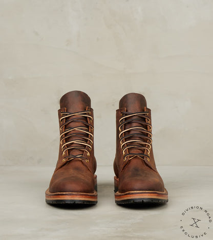 MP Sherman - 5050 - Split Commando - CF Stead Urban Brown Re-Tan Waxed Kudu