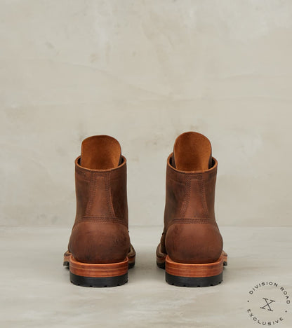 MP Sherman - 5050 - Split Commando - CF Stead Urban Brown Re-Tan Waxed Kudu