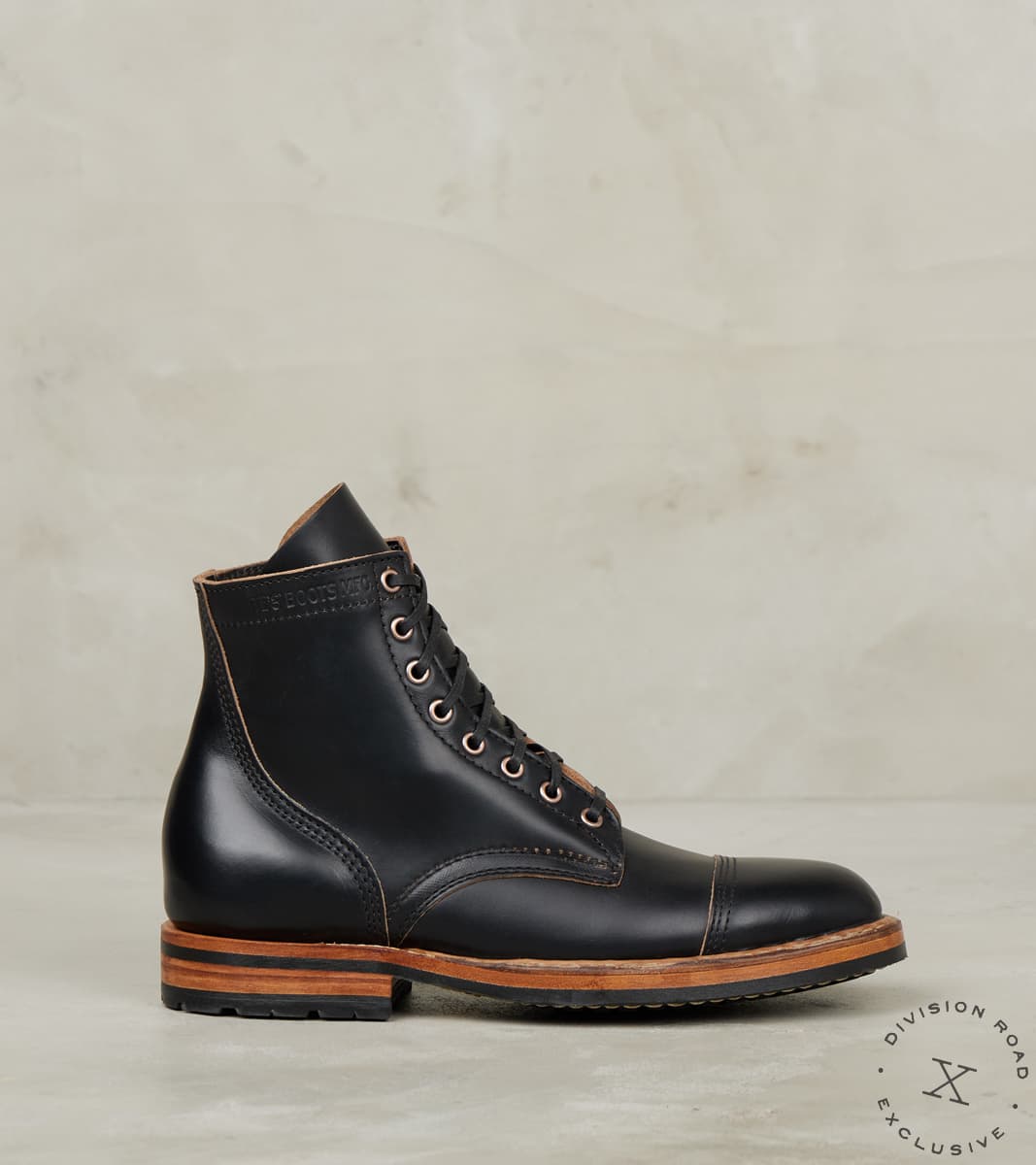 White's x Division Road MPM1 - MP - Vibram Mini Lug - Horween Black CXL