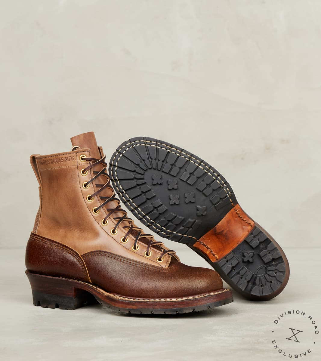 LTT Logger 375 - 55 - Split Commando - Horween Cinnamon Waxed Flesh & Natural CXL