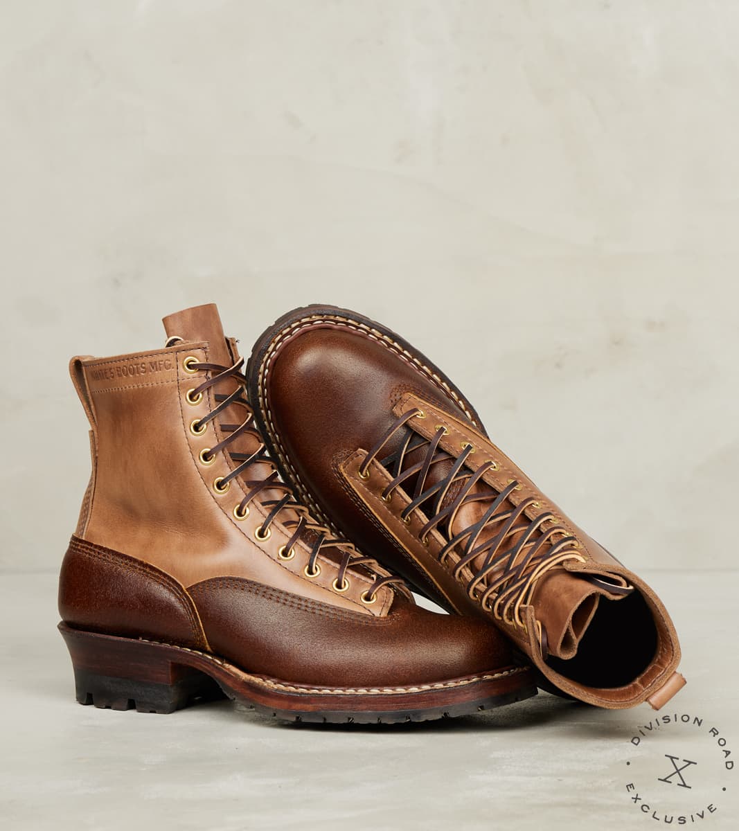 LTT Logger 375 - 55 - Split Commando - Horween Cinnamon Waxed Flesh & Natural CXL