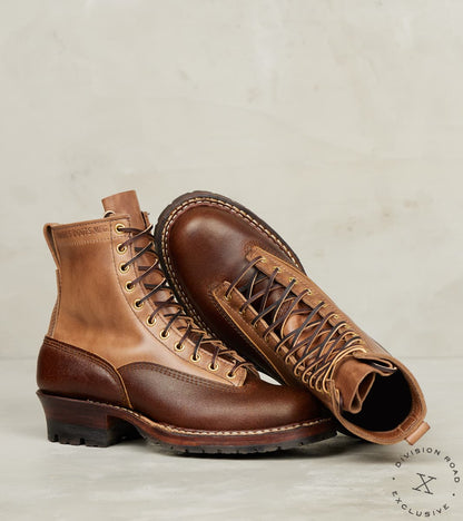 LTT Logger 375 - 55 - Split Commando - Horween Cinnamon Waxed Flesh & Natural CXL