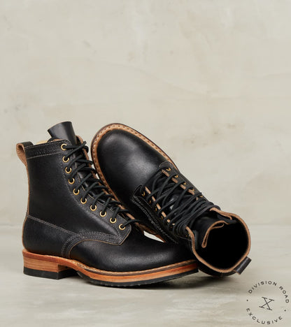 Semi-Dress 375 - 55 - Half Comp - Horween Black Waxed Flesh