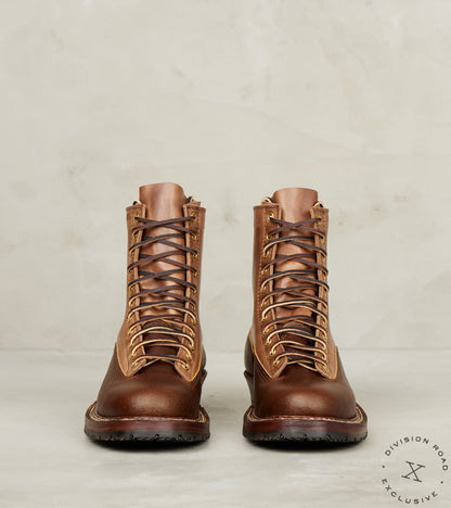 LTT Logger 375 - 55 - Split Commando - Horween Cinnamon Waxed Flesh & Natural CXL