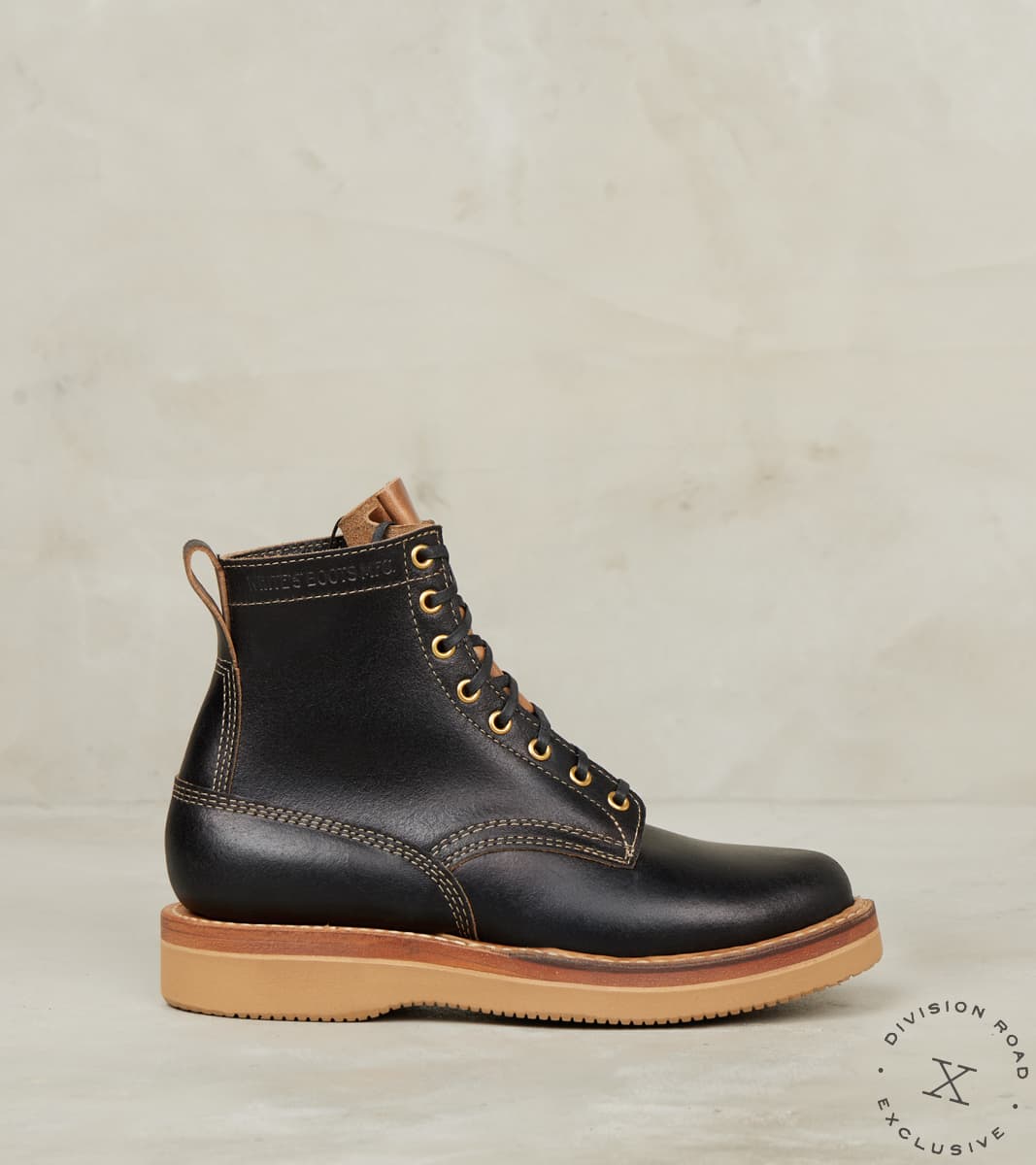 Division Road White's x DR Cruiser 350 - Vibram 2060 - Black Waxed Flesh