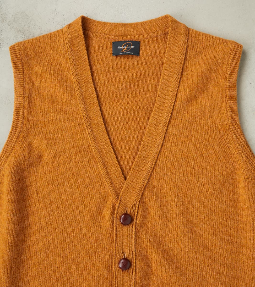 Oxford Camelhair Vest - Ochre