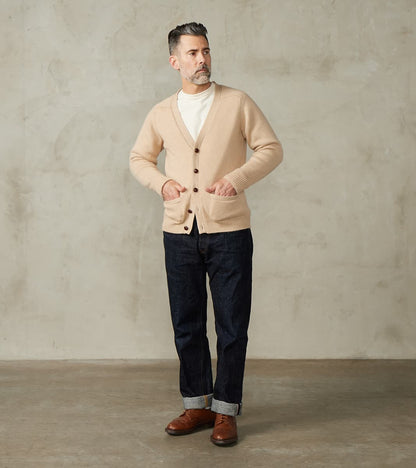 Berkshire Camelhair Cardigan - Ecru