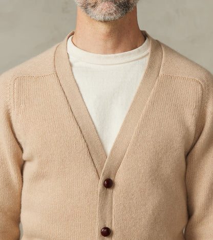 Berkshire Camelhair Cardigan - Ecru
