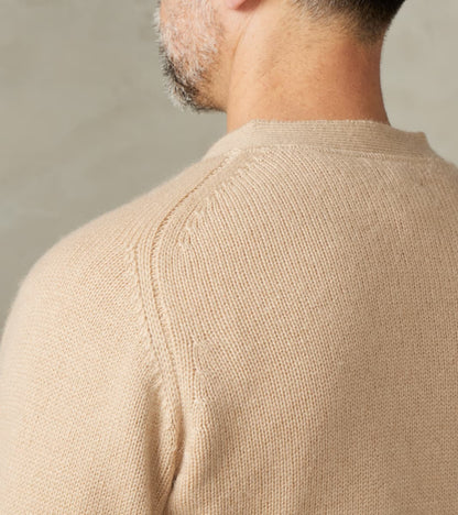 Berkshire Camelhair Cardigan - Ecru