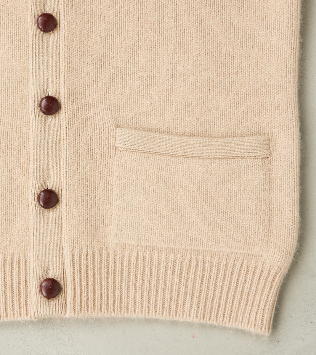 Berkshire Camelhair Cardigan - Ecru