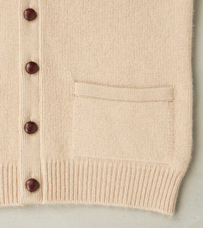 Berkshire Camelhair Cardigan - Ecru