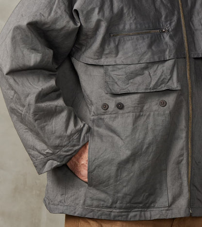 Double Layer Work Jacket - Supima Cotton Chino Twill - Shii Tree Dorozome