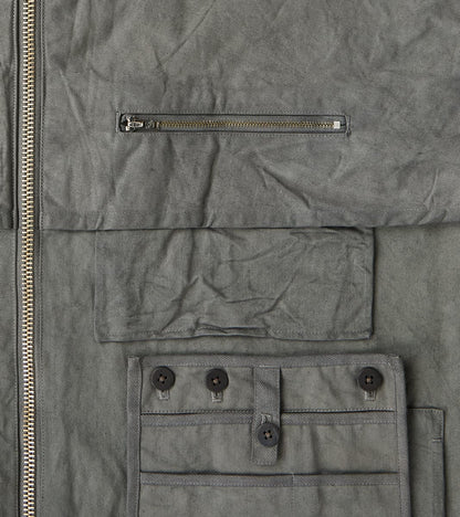 Double Layer Work Jacket - Supima Cotton Chino Twill - Shii Tree Dorozome