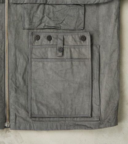 Double Layer Work Jacket - Supima Cotton Chino Twill - Shii Tree Dorozome