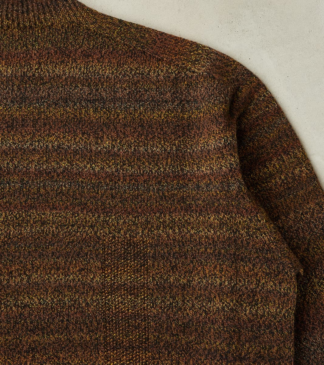Gradation Loop of Intent Knit Crewneck - Charcoal Brown