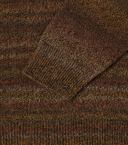 Gradation Loop of Intent Knit Crewneck - Charcoal Brown