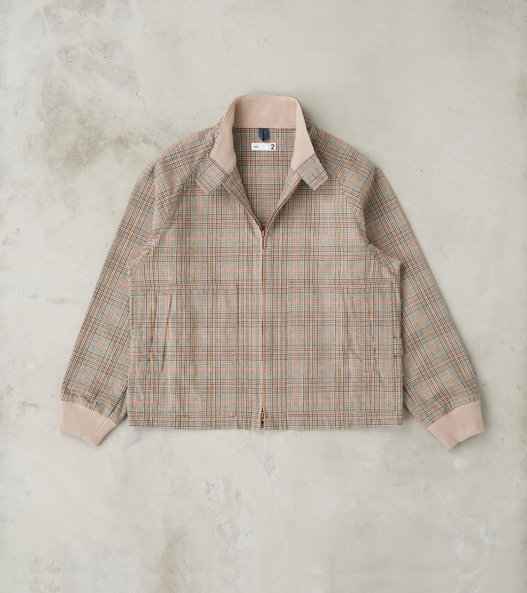 ts(s) Harrington Jacket - Smoky Plaid Cotton Twill Cloth - Glenplaid