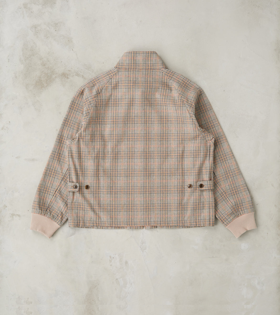 Harrington Jacket - Smoky Plaid Cotton Twill Cloth - Glenplaid