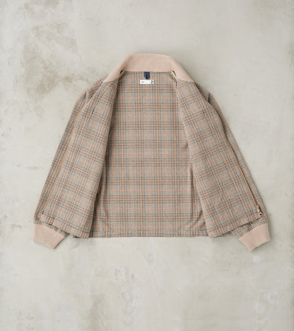 Harrington Jacket - Smoky Plaid Cotton Twill Cloth - Glenplaid