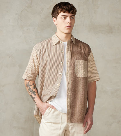 ts(s) Baggy Fit Short Sleeve Crazy Shirt - Organic Cotton Seersucker C…