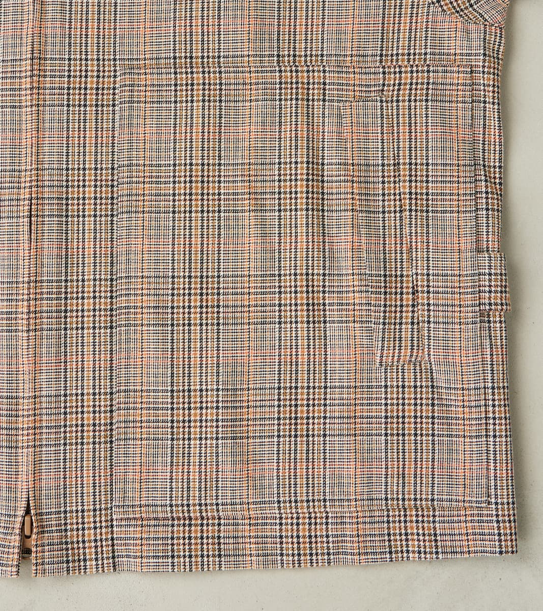 Harrington Jacket - Smoky Plaid Cotton Twill Cloth - Glenplaid