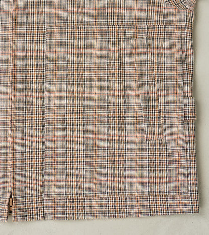 Harrington Jacket - Smoky Plaid Cotton Twill Cloth - Glenplaid