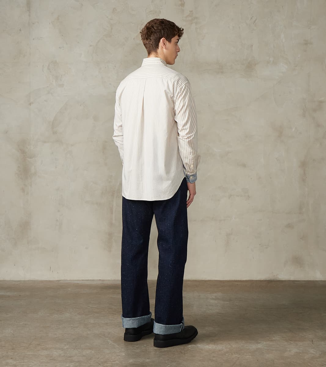 Baggy Fit Crazy Shirt - Organic Cotton Oxford Cloth - Blue