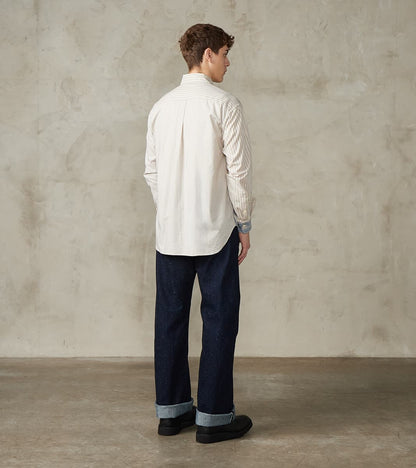 Baggy Fit Crazy Shirt - Organic Cotton Oxford Cloth - Blue