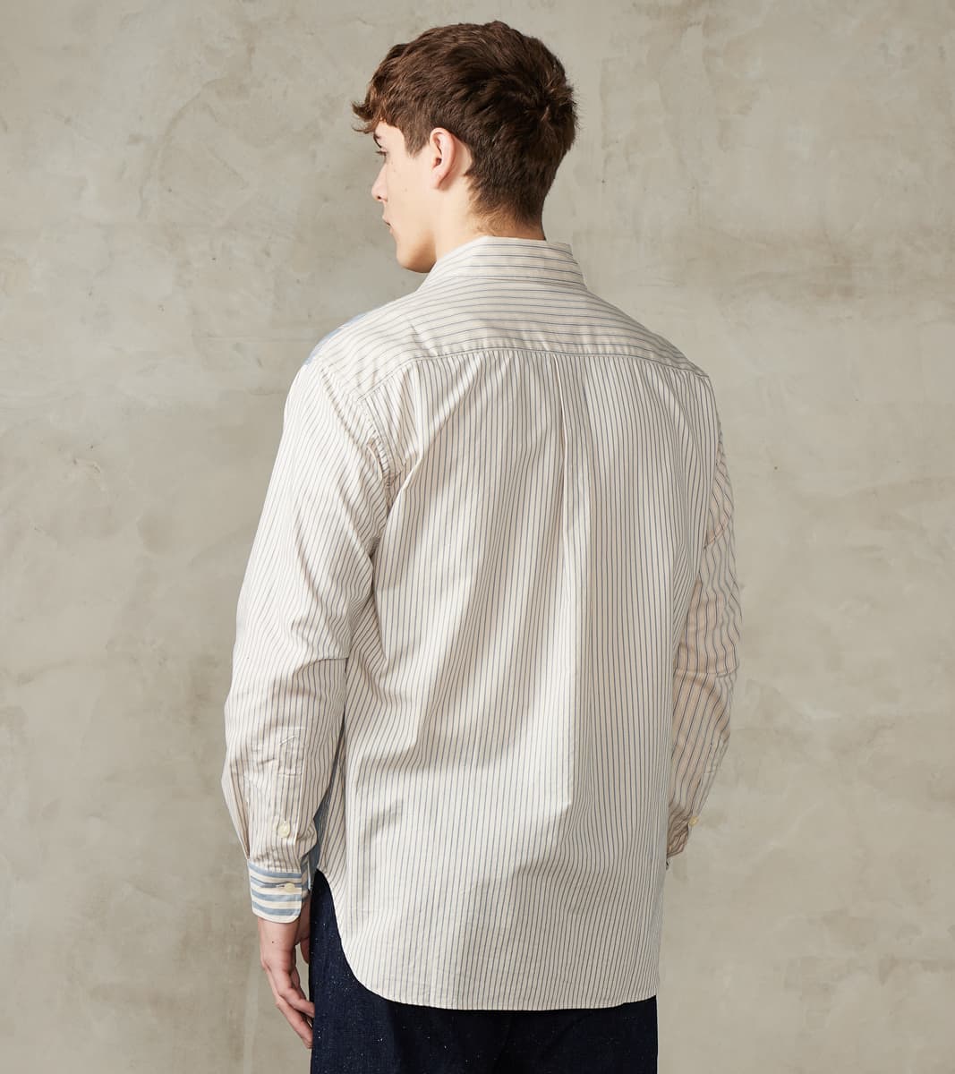 Baggy Fit Crazy Shirt - Organic Cotton Oxford Cloth - Blue